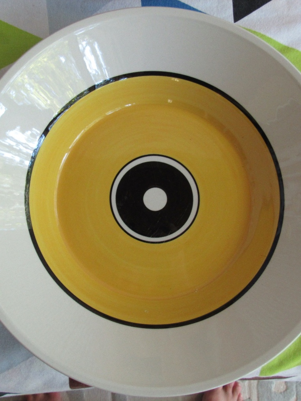 Vintage Mikasa Serving Bowl 10 in Japan Mid Century MCM Collage Oven to Table